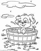 Coloring Pages Dog Puppy Printable Dogs Color Print Bucket Animal Kids Colouring Clipart Printables Raisingourkids Books Animals Colour Bath Prairie sketch template
