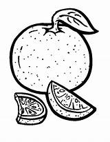 Orange Coloring Drawing Pages Colouring Clipart Clip Food Printable Fruits Popular Paintingvalley Library Books sketch template