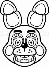 Bonnie Fnaf Coloring Pages Toy Getcolorings Draw Print Nights Five Color sketch template