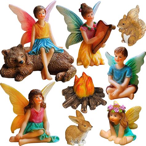 fairy garden miniature fairies 6 pieces fairy garden accessories