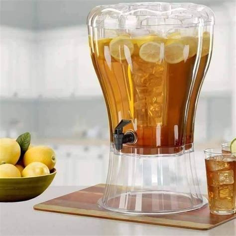 single juice dispenser with ice chamber adentamarket