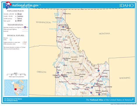 large detailed map  idaho state idaho state large detailed map vidianicom maps