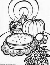 Thanksgiving Coloring Pages Printable Meal Adults Kids Adult Print Sheet Color Sheets Pie Food Books Colouring Disney Turkey Fall Pies sketch template