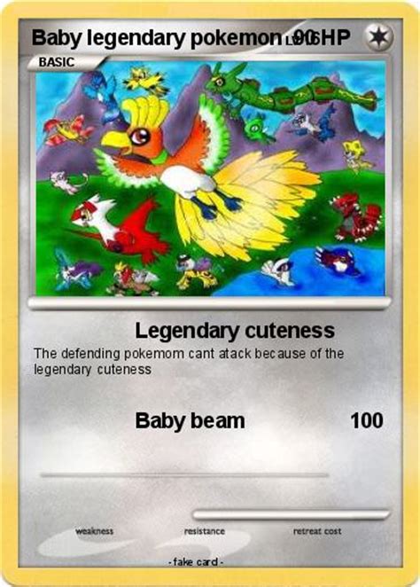 pokemon baby legendary pokemon   legendary cuteness  pokemon card