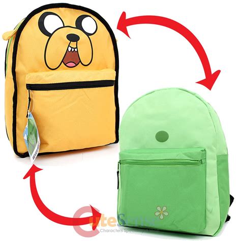 Adventure Time Finn And Jake Large School Backpack Reversible 16 Canvas