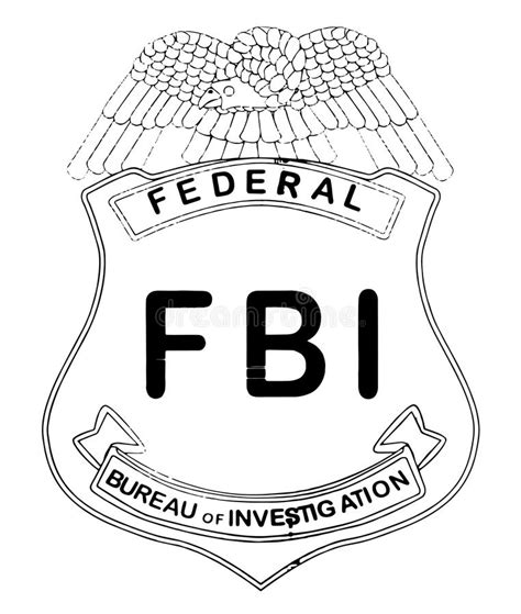 printable fbi badge