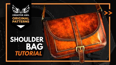 leather messenger bag template