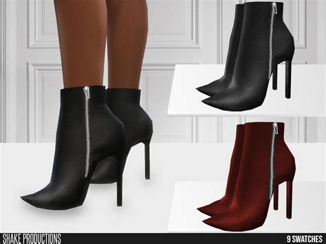 Shakeproductions 659 High Heel Boots Heeled Boots Sims 4 Cc Shoes