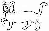 Cat Clipart Coloring Jumping Clip 1280 Clipground sketch template
