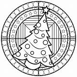 Adult Christmas Coloring Mandala Printable Pages Printablee sketch template