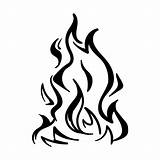 Stencils Templates Fire Flames Flame Printable Stencil Template Airbrush Printablee sketch template