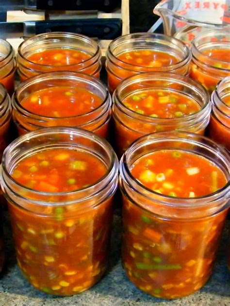 pressure canning vegetable beef soup step  step recipe