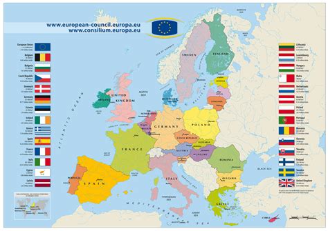 large detailed european union map  european union large detailed