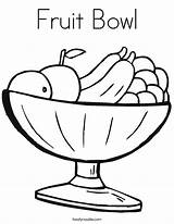 Coloring Bowl Fruit Noodle Built California Usa sketch template