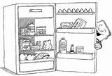 Nevera Fridge Frigorificos Alimentos Congelador Neveras Conservados Infantiles sketch template
