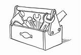 Toolbox Box Tool Clip Drawing Template Coloring Clipart Tools Sketch Pages Community sketch template