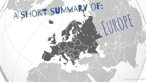 short summary  europe youtube