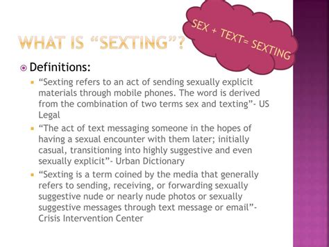 ppt sexting for lessening the punishment of teen sexting powerpoint