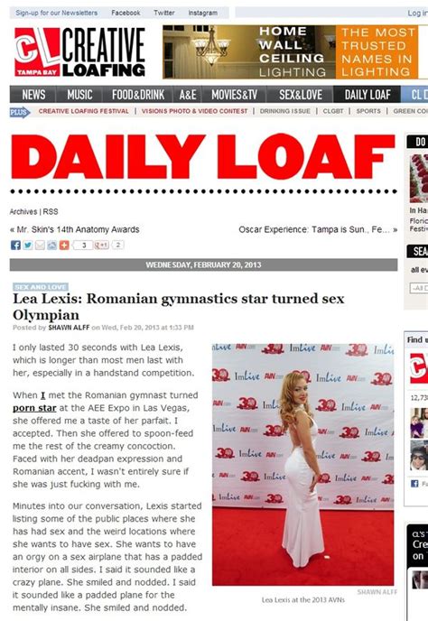 exotic adult star lea lexis interviews with creative loafing star
