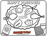 Passover Coloring Pages Happy Seder Printable Plate Color Getcolorings Getdrawings Colorings sketch template