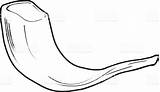 Shofar Clipart Getdrawings Vector sketch template