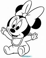 Coloring Pages Baby Minnie Mouse Printable Disney Popular sketch template