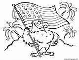 Coloring Pages Flag Eagle Patriotic July American 4th Bald Printable Symbols Disney Sheets Drawing Print Sea Mexican Kids Color Eagles sketch template