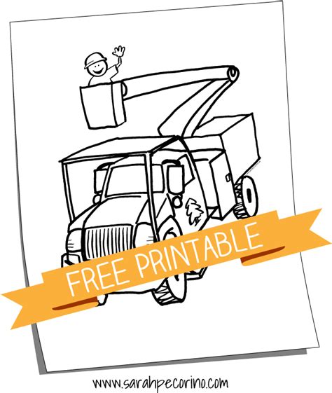 bucket truck coloring page clipart full size clipart
