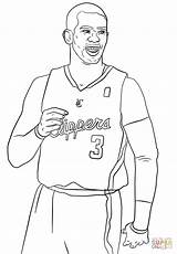 Coloring Pages Paul Chris Nba Color Lillard Damian Drawing Printable Lebron Sketch Sports African James sketch template