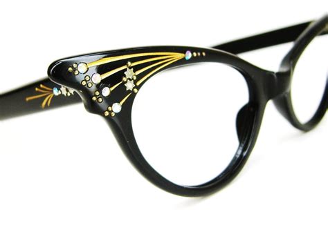 vintage 50s french cat eye glasses sunglasses eyewear frame