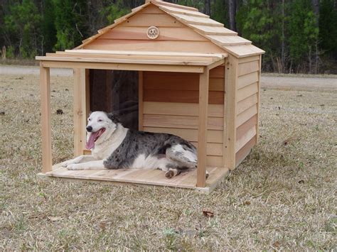dog house  covered porch insulated dog house plans  total large dog  panda
