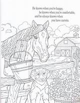 Country Pages Coloring Horse Animal sketch template