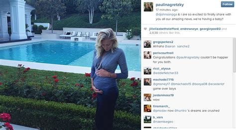 dustin johnson and paulina gretzky are expecting for the win