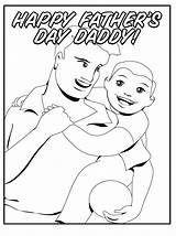 Father Son Coloring Happy Pages Daddy Activity Getcolorings Amp sketch template