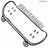 Skateboard Coloring Pages Color Printable Print sketch template
