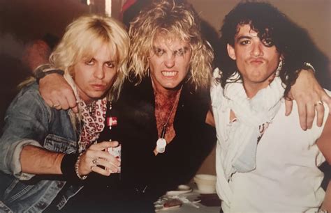 vince neil singer of motley crue robbin crosby and stephen pearcy of