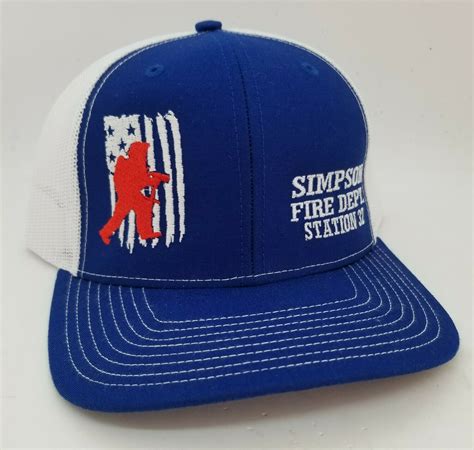 custom fire department flag adjustable hat  hat colors