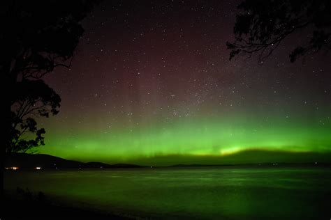 time   southern lights  aurora australis  australia