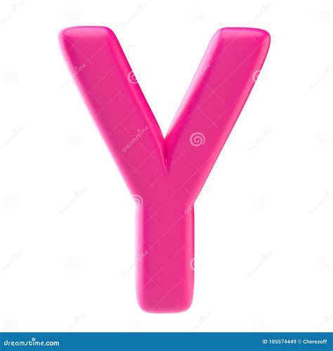 glossy pink letter uppercase stock illustration illustration