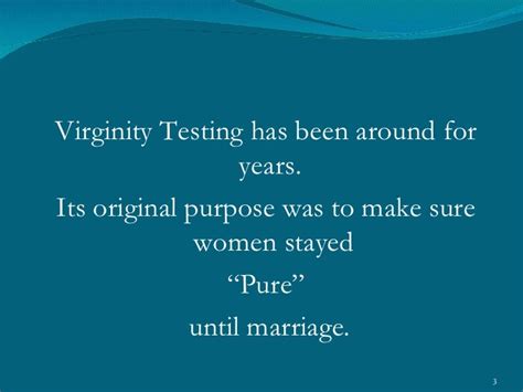 Virginity Testing In Africa