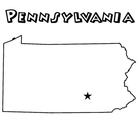 pennsylvania state coloring pages clip art library