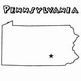 Pennsylvania Penn sketch template