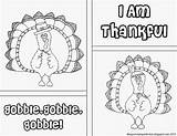 Color Thanksgiving Card Printables Turkey Cards Grateful Crafts sketch template