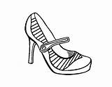 Sport Heel Shoes Coloring Imagen Coloringcrew Drawing Relacionada Es Google sketch template