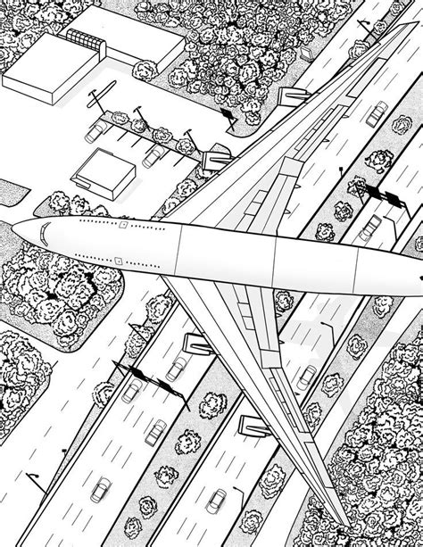 boeing  sp greyscale coloring books  jumbo jet airplane