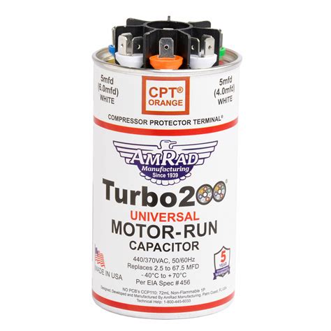 turbo global turbo  global motor run capacitor   ac