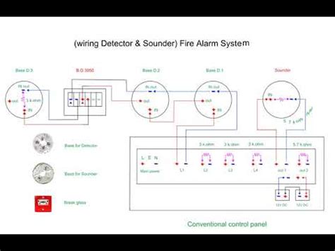 explain wiring  fire alarm conventional youtube
