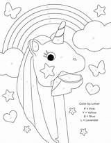 Coloring Color Pages Unicorn Letter Letters Activities Printable Kids Activity Number Unicorns Sheet Alphabet Printables Worksheets Preschool Nifty Numbers Fun sketch template