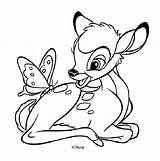 Coloring Bambi Disney Pages Butterfly Cartoon Printable Drawing Colouring Animation Lisa Frank Sheets Movies Color Drawings Print Draw Da Characters sketch template