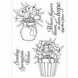 Stamps Flower sketch template